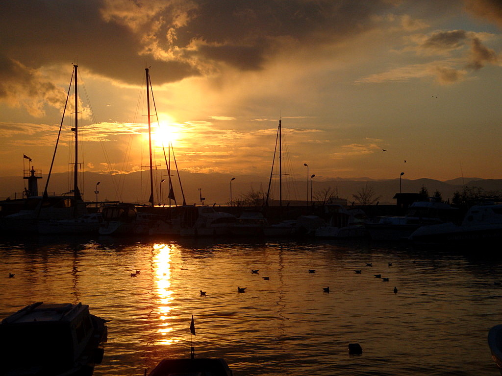 The sunrise in Eskihisar